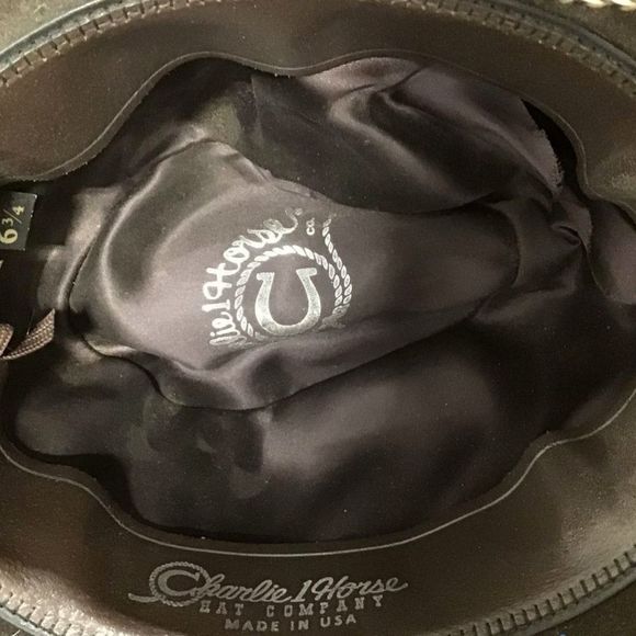 CHARLIE 1 HORSE Back at the Ranch Almost Famous "Cordova" Brown Hat 6 3/4 - Picture 7 of 10